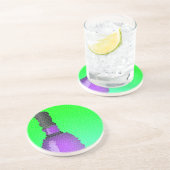 Dessous De Verre En Grès verre à vin et bouteille : vitrail (Côté)