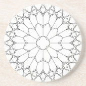 Dessous De Verre En Grès Verre de couleur rose (Devant)