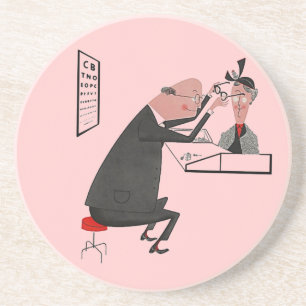 Dessous De Verre En Grès Verres vintages d'ophtalmologiste de la moitié du