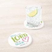 DESSOUS DE VERRE EN GRÈS VERS 5 DES PROVERBES 3 (Côté)