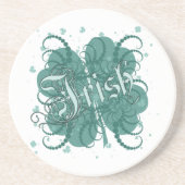 Dessous De Verre En Grès Vert (Devant)