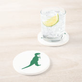Dessous De Verre En Grès Vert dinosaure (Côté)