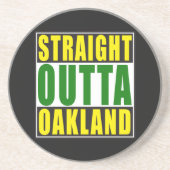 Dessous De Verre En Grès Vert droit d'Outta Oakland (Devant)
