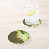 Dessous De Verre En Grès Vert gelé (Côté)