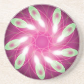 Dessous De Verre En Grès Vert s'échapper violet (Devant)