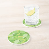 Dessous De Verre En Grès Vert Succulent (Côté)