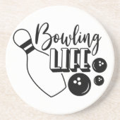 Dessous De Verre En Grès Vie de bowling (Devant)