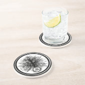Dessous De Verre En Grès Vie éternelle (Côté)