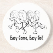 Dessous De Verre En Grès Viens, Vas-Y ! (Devant)