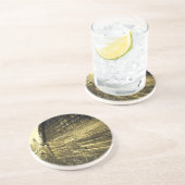 Dessous De Verre En Grès Vieux cabine (Côté)