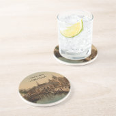 Dessous De Verre En Grès Vieux Fishmarket et bourse, Amsterdam, Pays-Bas (Côté)