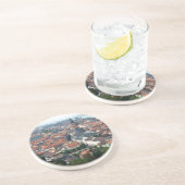 Dessous De Verre En Grès Vieux toits de ville de l'Europe (Côté)