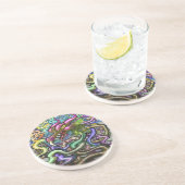 Dessous De Verre En Grès Vignes Dragon (Côté)