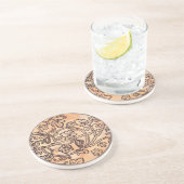 Dessous De Verre En Grès Vignes et raisins (Côté)