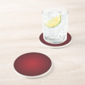 Dessous De Verre En Grès Vignette Rouge-Noir Grainy (Côté)