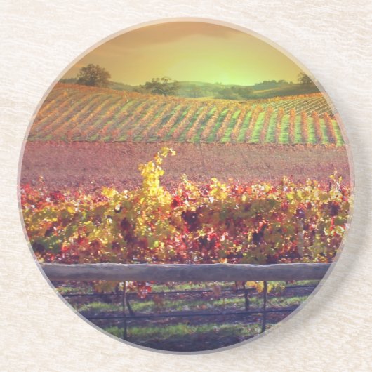 Dessous De Verre En Grès Vignoble (Devant)