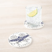 Dessous De Verre En Grès Viking Rune Rune Raven  (Côté)