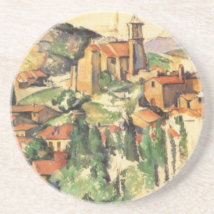 Dessous De Verre En Grès Village de Gardanne par Paul Cezanne, Art Vintage