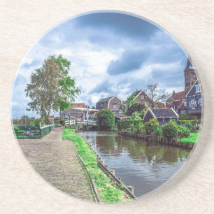 Dessous De Verre En Grès Village de pêcheurs traditionnel Marken, Pays-Bas
