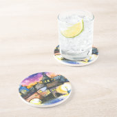 Dessous De Verre En Grès Ville (Côté)
