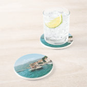 Dessous De Verre En Grès Ville côtière de Perast, Monténégro (Côté)