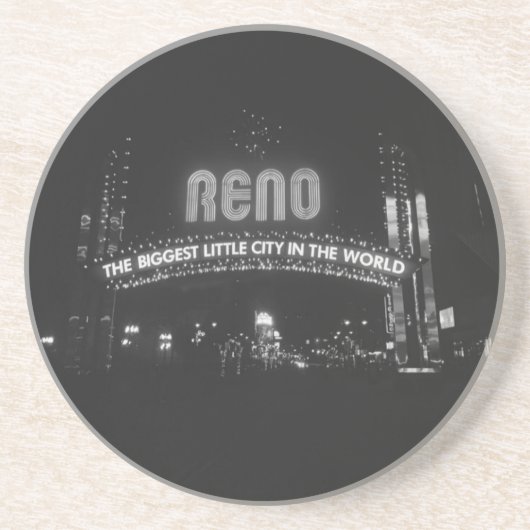 Dessous De Verre En Grès Ville de Reno (Devant)