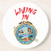 Dessous De Verre En Grès Ville d'Oregon (Devant)