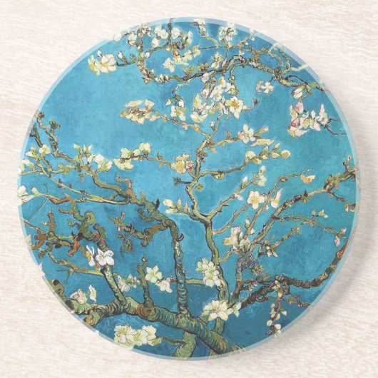Dessous De Verre En Grès Vincent van Gogh, Arbre aux amandes en fleurs (Devant)