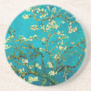 Dessous De Verre En Grès Vincent Van Gogh Blossoming Almond Tree Floral Art
