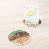 Dessous De Verre En Grès Vincent van Gogh - Campement de Gitans Caravanes (Côté)