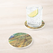 Dessous De Verre En Grès Vincent van Gogh - Fermé champs de blé avec paysan (Côté)