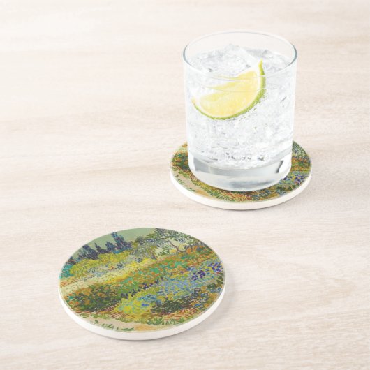 Dessous De Verre En Grès Vincent Van Gogh Garden (Côté)