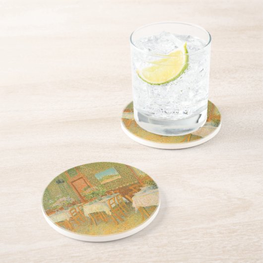 Dessous De Verre En Grès Vincent van Gogh - Intérieur d'un restaurant (Côté)