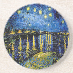 Dessous De Verre En Grès Vincent Van Gogh Nuit Sur Le Rhône 1888