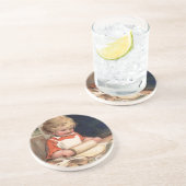 Dessous De Verre En Grès Vintage Christmas (Côté)