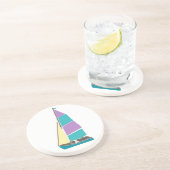 Dessous De Verre En Grès Vintage Dinghy (Côté)