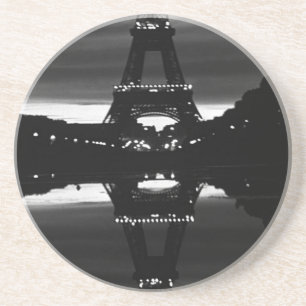 Dessous De Verre En Grès Vintage France Paris Eiffel tour reflet 1970