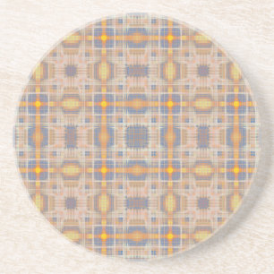Dessous De Verre En Grès Vintage or croix motif