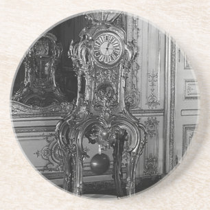Dessous De Verre En Grès Vintage Paris Versailles Château Horloge astronomi