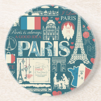 Dessous De Verre En Grès Vintage parisien : France Élégance