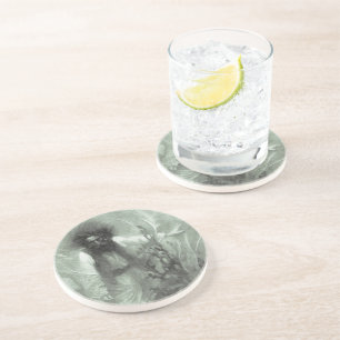 Dessous De Verre En Grès Vintage Pirates, capitaine Goldsack par Howard Pyl