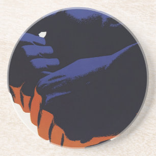 Dessous De Verre En Grès Vintage usine, production manufacturière