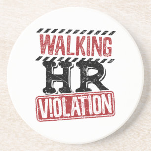 Dessous De Verre En Grès Violation des RH à pied Cauchemar des ressources h