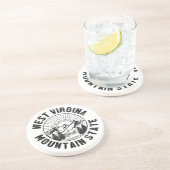 Dessous De Verre En Grès Virginie-Occidentale vintage (Côté)