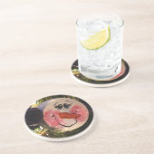 Dessous De Verre En Grès Visage de motoneige mignon (Côté)