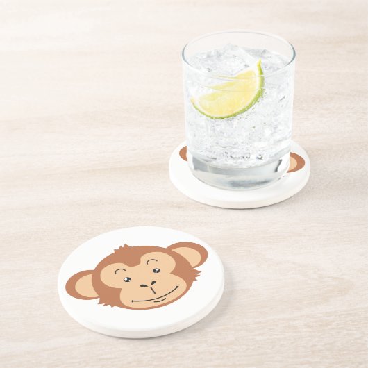 Dessous De Verre En Grès Visage de singe (Côté)