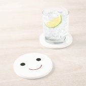 Dessous De Verre En Grès Visage heureux mignon (Côté)