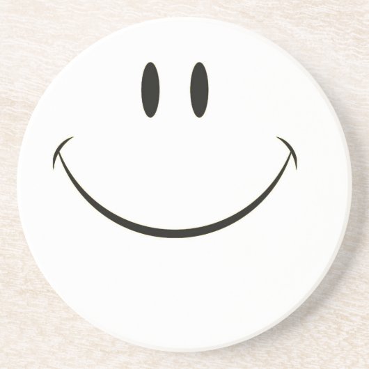 Dessous De Verre En Grès Visage souriant (Devant)