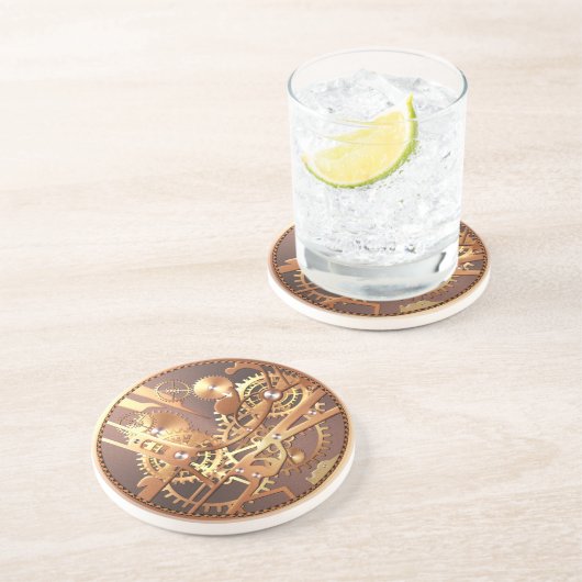 Dessous De Verre En Grès vitesses de montre de steampunk (Côté)