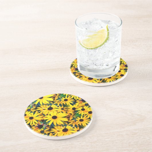 Dessous De Verre En Grès Vivid Black Eyed (Côté)